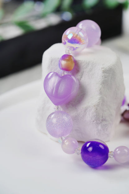 幻想的な紫の結晶に出会い、おしゃれな新寵愛を解く