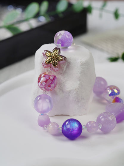 幻想的な紫の結晶に出会い、おしゃれな新寵愛を解く