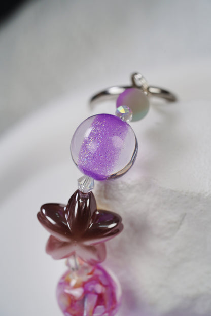 幻想的な紫の結晶に出会い、おしゃれな新寵愛を解く